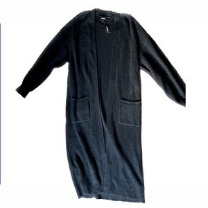 Express Long Open Cardigan Sweater with Pockets